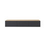 Hanah Home Francy 180 Soporte de TV Roble Zafiro y Antracita